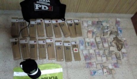 Ceres: secuestran 17 ladrillos de marihuana y 300 mil pesos