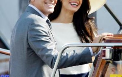 La foto más esperada de la lujosa boda de George Clooney y Amal Alamuddin en Venecia