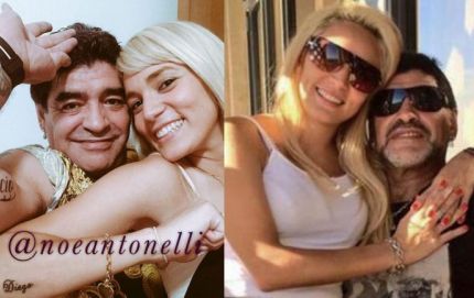 La prueba del amor: la foto de los tatuajes que se hicieron Maradona y Rocío Oliva