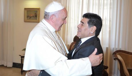 Maradona visitó al Papa: 
