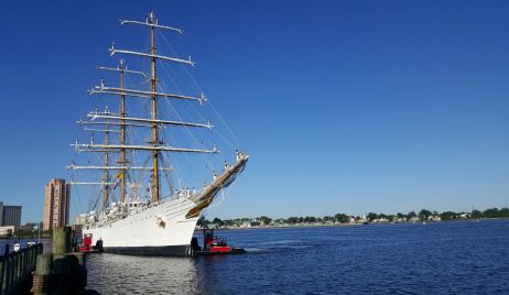 La Fragata Libertad arribó al puerto de Norfolk, en Estados Unidos