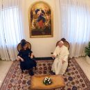 Cristina y el papa Francisco mantienen un almuerzo en la residencia de Santa Marta en el Vaticano