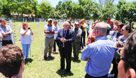 LIFSCHITZ RECORRIÓ LAS OBRAS DE REACONDICIONAMIENTO DEL CENTRO GENÉTICO LAS GAMAS