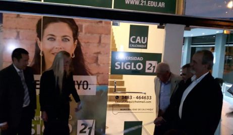 SOSA Y CUELLO ENCABEZARON LA APERTURA DE LA SEDE DE LA UNIVERSIDAD SIGLO 21 EN CALCHAQUÍ