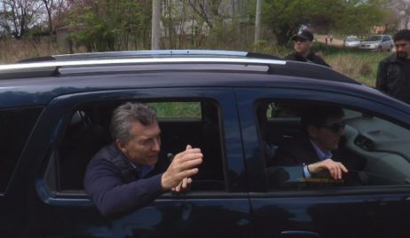 BUSQUETS RECIBIÓ AL PRESIDENTE MAURICIO MACRI Y SUS MINISTROS EN SU ARRIBO A CERES