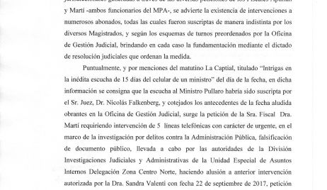 Comunicado de prensa del Colegio de Jueces Penales de Santa Fe