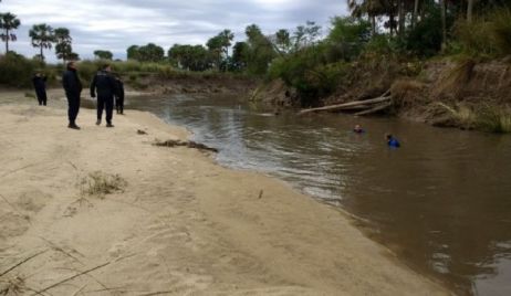 Hallaron restos humanos en el Arroyo El Toba.