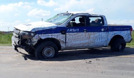 Reconquista: Accidente entre una camioneta y motocicleta.