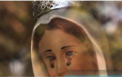 Conmueve otra Virgen con lágrimas de sangre ahora en San Rafael