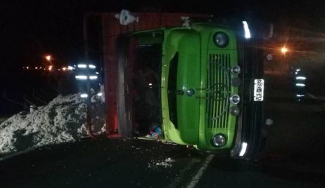 Transportista verense sufrió accidente