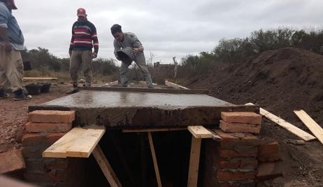 Fortín Olmos: Construimos desagües.