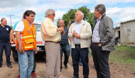 LIFSCHITZ RECORRIÓ ESTE VIERNES LOCALIDADES AFECTADAS POR LAS LLUVIAS