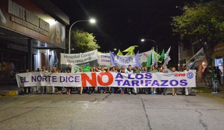 RECONQUISTA: Se manifestó contra los tarifazos.