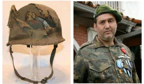 Venden el casco que le salvó la vida a un soldado argentino en Malvinas: el héroe quiere recuperarlo