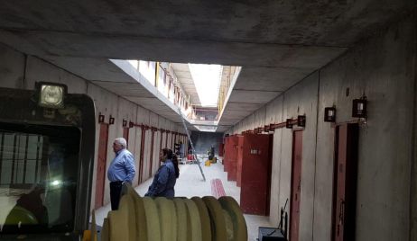 El Senador Departamental recorrió el avance de obra en la Unidad Penitenciaria de Santa Felicia