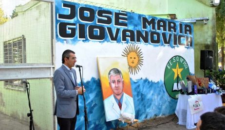 El Intendente participó de la imposición del nombre “Jose María Giovanovich” a la EESO N° 702