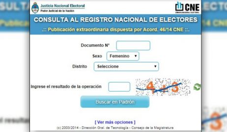 Dónde voto: consultá el padrón para las elecciones del 27 de octubre