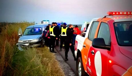 Accidente sobre la Ruta Nacional N° 11 a la altura del puente El Toba