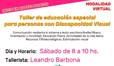 TALLERES DEL ÁREA DE DISCAPACIDAD