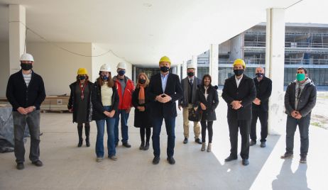 Perotti destacó el “impulso importante” que tienen las obras del nuevo edificio del Instituto del Profesorado N°4 de Reconquista