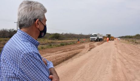 El Senador Baucero recorrió los trabajos en la ruta 36 S