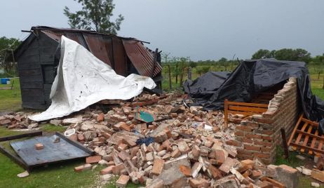 La Gallareta: La tormenta ocasionó varios destrozos