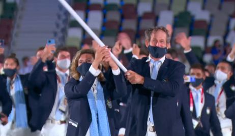 Argentina desfiló en la ceremonia inaugural de Tokio 2020