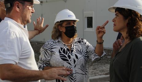 MARTORANO RECORRIÓ LA OBRA DE LA TERAPIA DEL HOSPITAL REGIONAL DE VERA