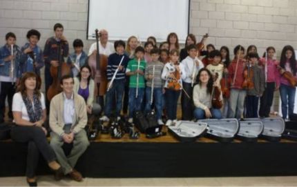 Cultura adquirió instrumentos para la Orquesta de Niños 