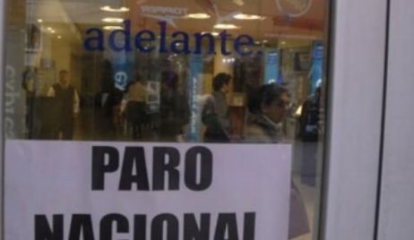 Bancarios ratificaron el paro