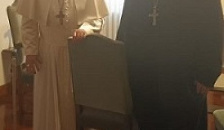 El Papa Francisco recibió al obispo Ángel José Macin