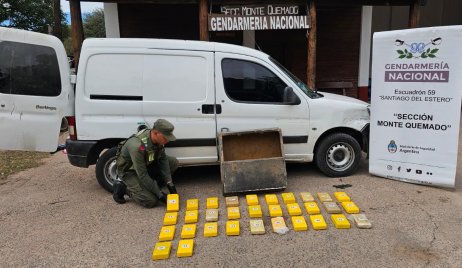 Detectan 33 kilos de cocaína en  la carrocería de un automóvil con destino a Santa Fe