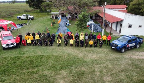 LAS GAMAS: CAPACITACION A BOMBEROS