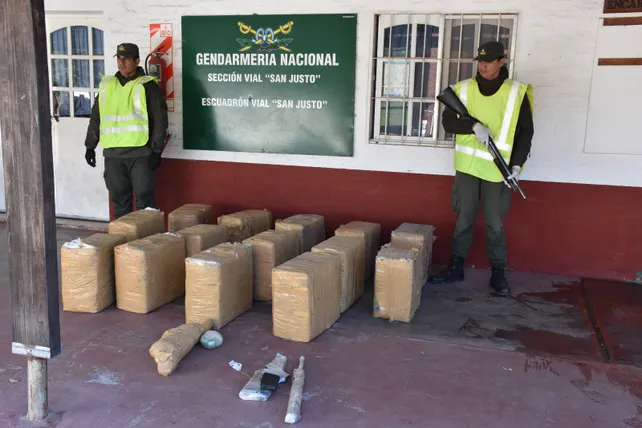 Secuestraron 464 kilos de cocaína en San Justo, valuados en casi 4 millones de dólares