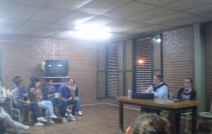 El intendente inició un ciclo de charlas en la tecnicatura del instituto de Calchaquí