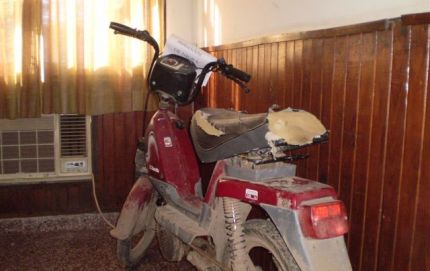 MOTO HALLADA EN LA VIA PUBLICA