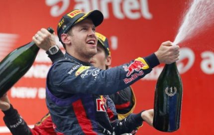 Vettel ganó el GP de la India y consiguió su cuarto título