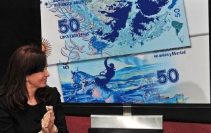 Presentaron un nuevo billete de 50 pesos con el contorno de las Malvinas