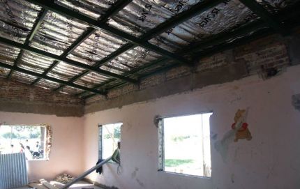 Avanzan los trabajos de refacción en la Escuela Nº 6064