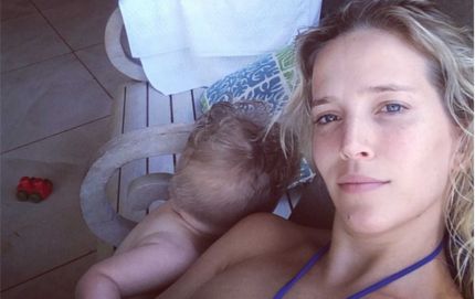 La divertida y provocativa foto de Luisana Lopilato y su hijo