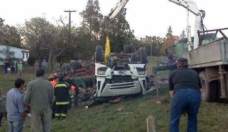 Fatal accidente de conductor de un camión sobre Ruta 11