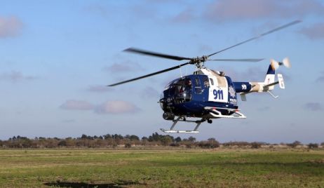 Después de una  semana el Ministro de Seguridad Lamberto envía un helicóptero para la búsqueda del jóven