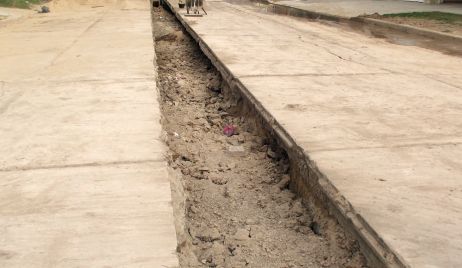 Continúan los trabajos en la Obra de Desagües Cloacales