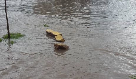 90 mm. el registro de lluvia en las últimas horas