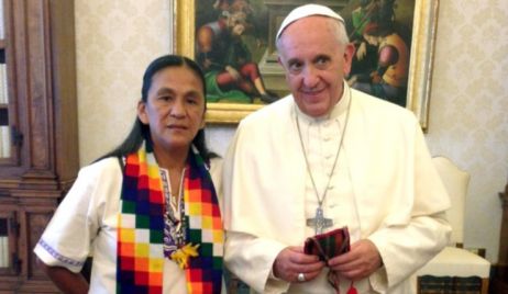 El Papa le envió un rosario bendecido a Milagro Sala