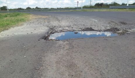 Bacheo en Rutas del departamento Vera