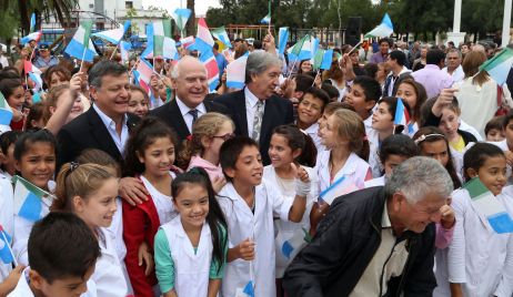 Cumbre de dos gobernadores ayer en Tostado