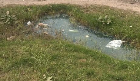 Reclamo de un vecino por aguas estancadas