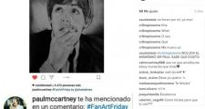 Una rosarina dibujó a Paul McCartney y el exBeatle lo publicó en las redes sociales