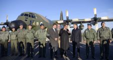 El Presidente visitó el primer avión Hércules remodelado íntegramente en el país